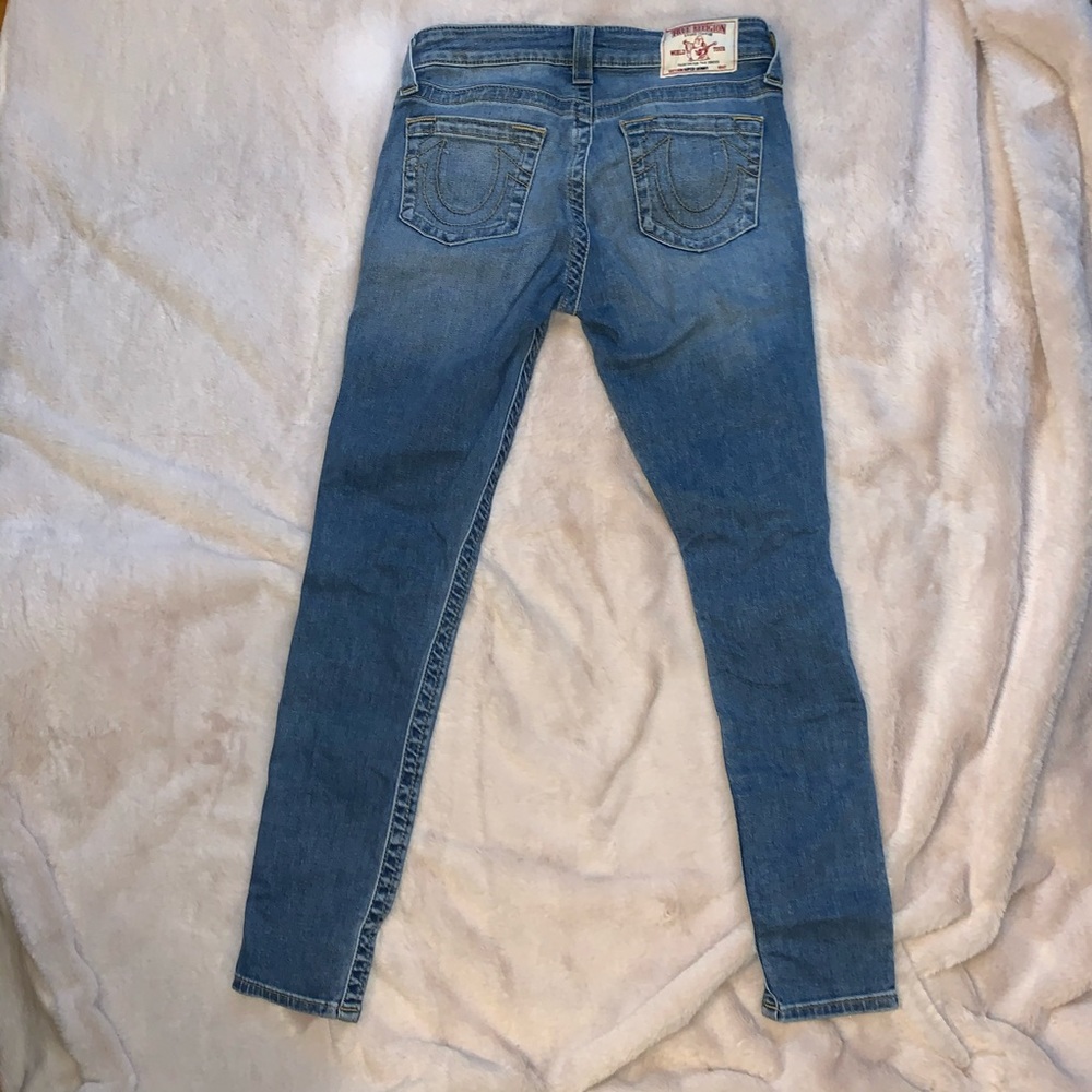 True Religion Size Zip Jeans, EUC Size 27 wore 1ce - Picture 5 of 8